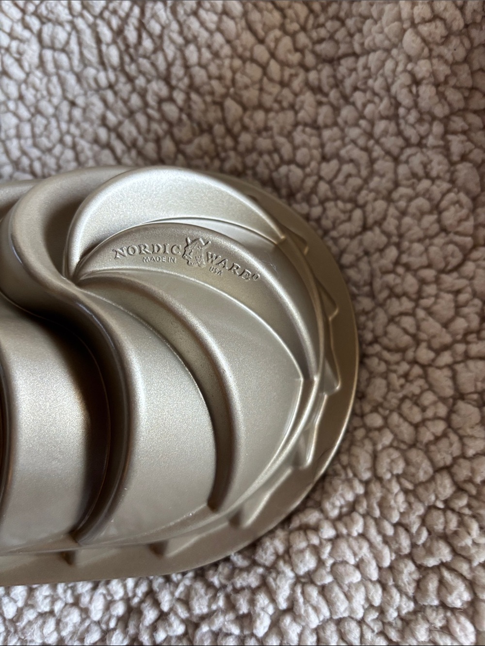 Nordic Ware Metallic Gold Swirl Bundt Pan - Picture 2 of 4